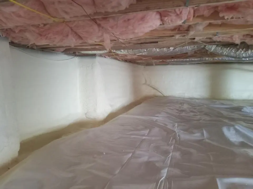 Crawl space encapsulation with closed-cell spray foam for Roof Waterproofing in American Canyon